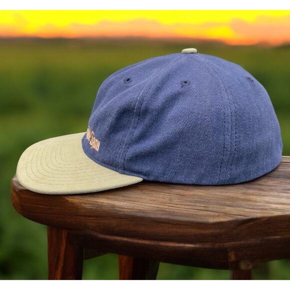 Warner Bros Yosemite Sam Blue Vintage Hat Acme Clothing Fast Shipping - Picture 10 of 16